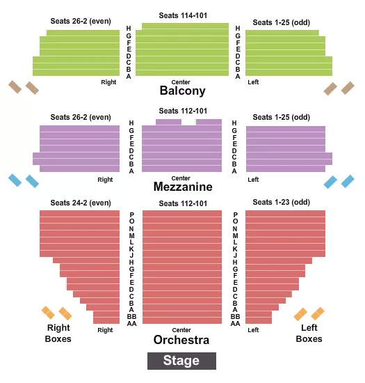 James Earl Jones Theatre Seating Chart